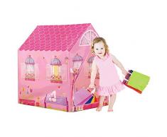 Sport1-Air 705500506 Tente de Jeu Ouverte Motif Princesses Rose