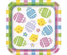 Unique Party Assiette 72644 Multicolore