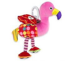 TOMY Lamaze - Peluche Fiona le Flamant L27519, Peluche Bébé à Clip pour Berceau ou Poussette, Jouet Multi-Activités, Jeu dÉveil Bébé, Jouet Premier Âge, Convient à la Naissance, Multicolore