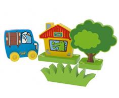 Millaminis 2150 sicherweicher de Construction – Petit Nichoir avec siki Serpent et mäuserich Jean, Vous Attendre Que Cigogne Sid Bois Bringt