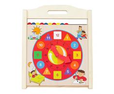 COLORBABY – Montre & Boulier en Bois 2 en 1 (43632)