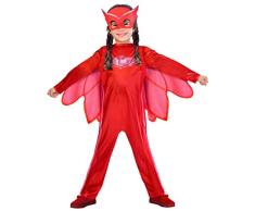 Amscan PJMASQUES BIBOU-Owlette Deguisement, 9902948, Rouge, 3/4 ans