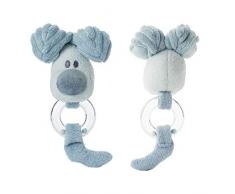 INTERNATIONAL BON- Woezel & Pip Baby Hochet Woezel, 40224019, Gris, Taille: 19 cm