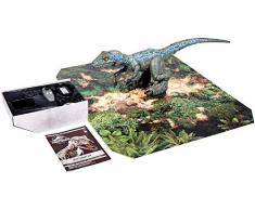 Jurassic World Coffret Entrainement Alpha Vélociraptor Blue, Dinosaure de 40cm Interactif et Radiocommandé, Jouet pour Enfant, GCK29