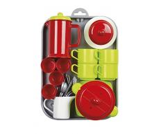 Jouets Ecoiffier – 972 - Plateau dînette garni 100 % Chef – Dès 18 mois – Fabriqué en France