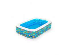 Bestway 54120 Piscine gonflable Deluxe décor poissons 229 x 152 x 56 cm