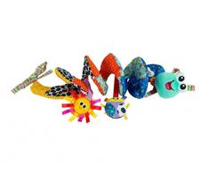 TOMY Lamaze - Accordéon dactivités L27187, Spirale de jeux à Accrocher au Berceau ou Poussette, Jouet dÉveil Bébé, Jouet Éducatif Multicolore, Convient dès la Naissance