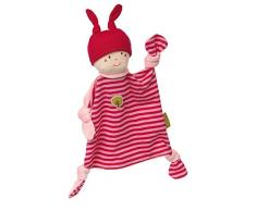 sigikid, Fille, Poupée Doudou Chiffon, Green Collection, Rose/Rouge, 38853