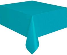 Unique Party 5079 - Nappe en Plastique Turquoise 2,74 m x 1,37 m