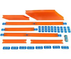 Hot Wheels Véhicule et Méga Piste, fourni avec une petite voiture de course, jouet pour enfant, FTL69