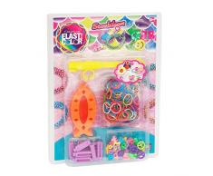 Elasticolor 495 – Scooby Loom Mini châssis en forme de stickers muraux, couleurs assorties