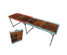 Table Beer Pong Lumineuse Officielle Light Pong | Néons | Qualité Premium | Dimensions Officielles | Etanche | Inrayable | Jeu de Soirée et Apéro | Jeu à Boire | Créée par OriginalCup®