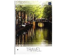 Interdruk Kołoza4100 m Cahier à Spirales A4 100 # UV, Multicolore