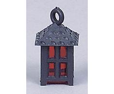 Kahlert Licht Crèche Accessoires déclairage, 4 Lanterne Flocon Verre Rouge 2 cm