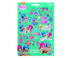 Kit Créatif - Shimmer Shine - Sticker Book 4 Sheets - +de 300 Autocollants -