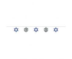 amscan 220290 Hanukkah Sequins Bague Guirlande