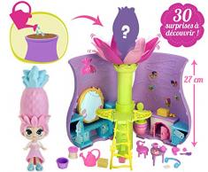 Bandai - Blume - Jardin secret surprise - Playset en forme de vase et sa poupée Blume à collectionner qui pousse comme une fleur - 30 surprises incluses - SK02255