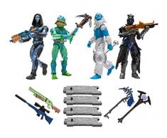 Jazwares- Series 2 Pack 4 Figurines Fortnite Squad Mode, 71960009998, Multicouleur