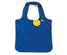 NICI 41533 Smiley Chariot de Courses Pliable avec Pendentif, 8 cm, Jeans