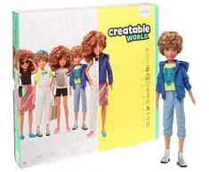 Mattel Creatable World Poupée à Personnaliser aux Cheveux Blonds Frisés, Vêtements et Accessoires, Jouet Créatif pour Enfants à Partir de 6 Ans, GGG56