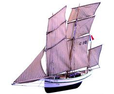 Soclaine- n&eacuteant Maquette Bateau Bois à Monter, BG1050, Au Choix, 650 mm-LG 100 mm-H 570 mm