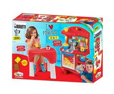 Faro - 1564 - Jeu Dimitation - Cuisine Avec Table Et Tabouret 47 Cm Et 15 Accessoires Dont Une Cafetière A Expresso - 70 Cm