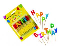 Procos- Bougies Toothpick Numeral & Birthday Candles Tea-Lights Food Warmers, Multicolore, PR9191