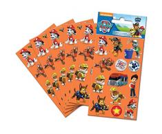 Paper Projects 9107083 Lot de 6 autocollants Paw Patrol Orange