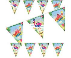 Folat Guirlande à fanions de 10 m - Décoration pour fête à thème ou Anniversaire denfant.