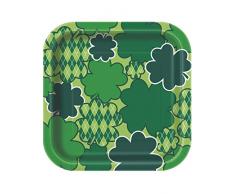 Unique Party- Assiettes, 72704, Vert