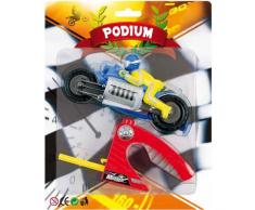 WDK PARTNER - A0904664 - Véhicules miniatures - Moto extrême avec piste lancement