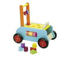 Vilac 3 en 1 : Chariot de Marche, Porteur et Table de Jeu Multi-activité, 1006S