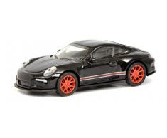 Schuco 452637400 Porsche 911 R Véhicule Miniature 1/87 Noir/Rouge