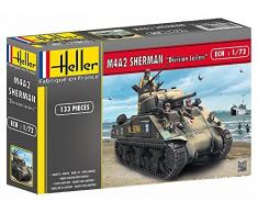 Heller - 79894 - Maquette - Char dassaut - M4a2 Sherman - Echelle 1/72 - Classique