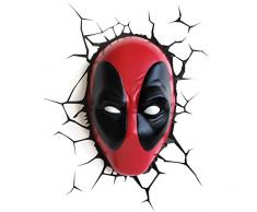 3DLIGHTFX Deadpool Lampe, 2002331, Rouge/Noir