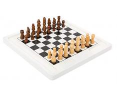 Small Foot 11395 déchecs et de Dames, en Bois, 2 Classiques en 1, Jeu de société Jouets, Multicolore