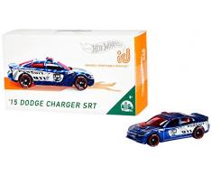Hot Wheels id voiture Dodge Charger Hellcat SRT avec puce NFC intégrée, identification unique, échelle 1/64, jouet pour enfant, 8 ans et plus, FXB32