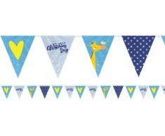 Amscan International 9901957 sur Votre baptême Jour Bleu Feuille Guirlande fanions