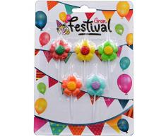 Grand Festival Bougie dAnniversaire Coloris Assortis (1)