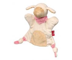 sigikid, Fille, Marionnette à Main Chiffon Mouton, Blanc/Rose, 41988