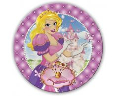 Folat Lot de 6 Assiettes en Carton Princess