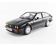 Solido Alfa Romeo GTV6-BLACK METALLIC-1/18-S1802302 Voiture Miniature de Collection, 1802302, Noir
