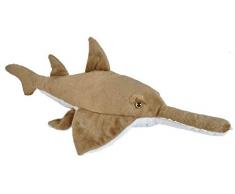 Wild Republic Republic-22480 Peluche Scie Cuddlekins, Jouets, 30cm, 22480, Marron/Blanc