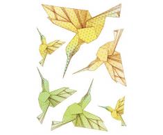 Maildor AD025O - Un sachet M Design 2 planches stickers muraux 34,5x49 cm, Origami