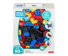 Mega Bloks Construisons Ensemble, jeu de blocs de construction, 90 pièces, jouet pour bébé et enfant de 2 à 5 ans, FLY44