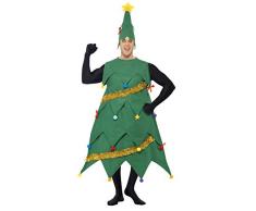 Smiffys Costume sapin de Noël, Vert, avec tunique et chapeau, Deluxe