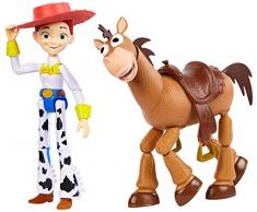 Disney Pixar Toy Story Coffret 2 figurines articulées Jessie et Pile-Poil, pour rejouer les scènes du film, jouet pour enfant, GJH82