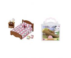 Sylvanian Families - 5019 - Semi Lit Double - Poupées et Accessoires - Sylvanian & Le bébé Chat et balançoire Double Families Mini-poupées et Accessoires, 5205, Multicolore