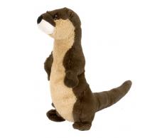 Wild Republic Republic-12397 Peluche Loutre de rivière Debout Cuddlekins Mini, Jouets, 20cm, 12397, Brun