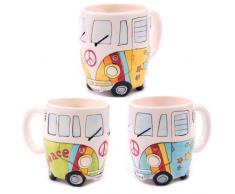 lotusandlime Z878695 Camper Bus Peace Tasse pour Camping-Car Multicolore